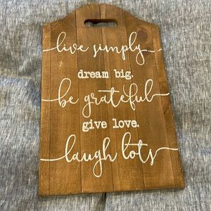 Love Simply hanging sign